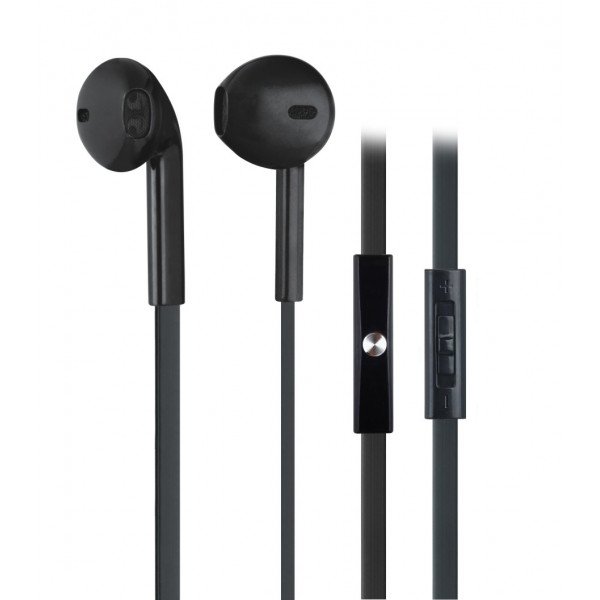 Wholesale KIK 333 Stereo Earphone Headset with Mic and Volume Control (333 Black)